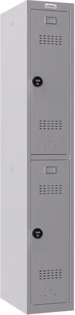 Phoenix Safe Company PL1230GGC Personal Locker in Grey with Combination Locks and Hinged Doors, H 180 cm x W 100 cm – 1