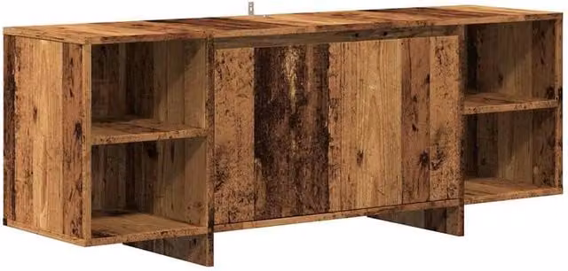 Berkfield Home Rustic Old Wood TV Cabinet in Brown, W/D/H: 130 x 35 x 50 cm – 1