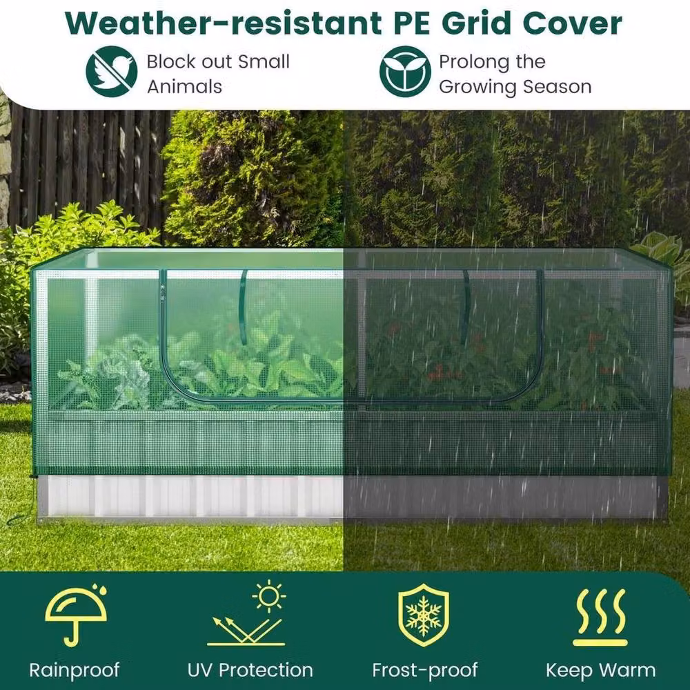 Kelvenix Garden Raised Bed in Green, W/D/H: 174 x 90 x 70 cm – 3