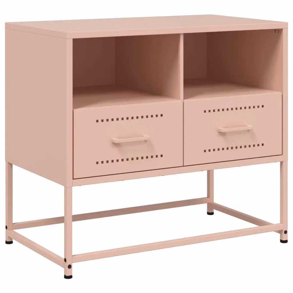 Berkfield Home Industrial Pink Steel TV Cabinet W/D/H: 68 x 39 x 60.5 cm – 2