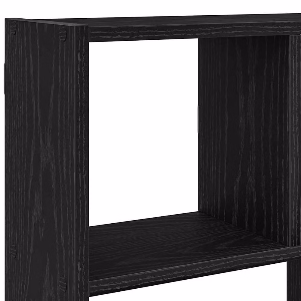 Berkfield Home Wall Mounted 12 Compartment Cube Shelf in Black Matt MDF – 5