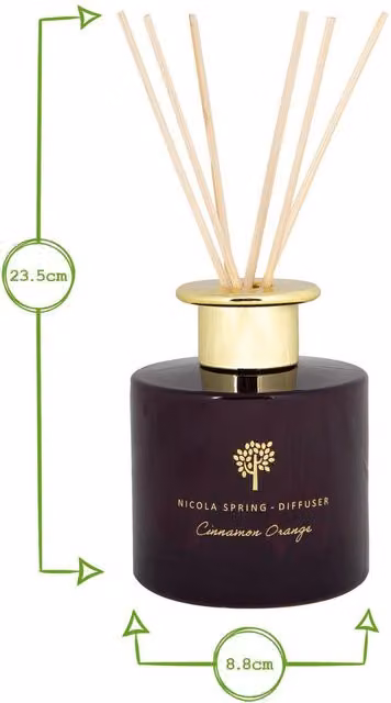 Nicola Spring Scented Candle and Reed Diffuser Set in Purple