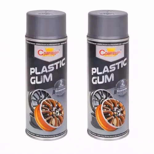 Sola Silver Semi-Matt Peelable Spray Film, 2 x 400 mL Fast Drying Flexible Protective Coating for Alloy Wheels and Metal Parts – 1