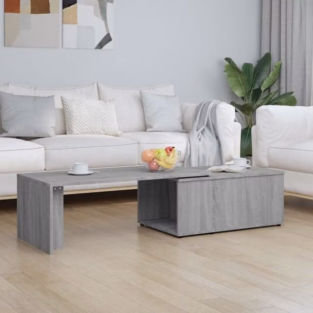 Berkfield Home Grey Sonoma Coffee Table, W: 150 cm, D: 50 cm, H: 35 cm – 1