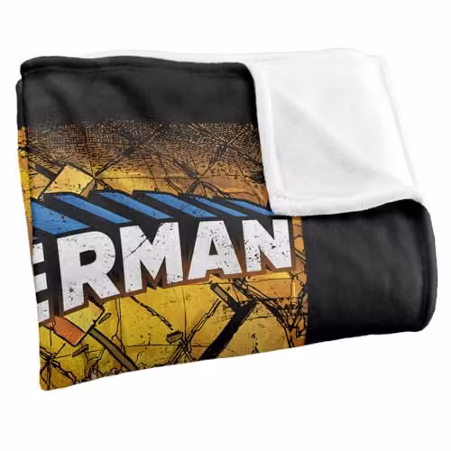 Superman DC Comics Silky Touch Super Soft Fleece Throw Blanket, White, W/D/H: 152 x 127 cm – 3