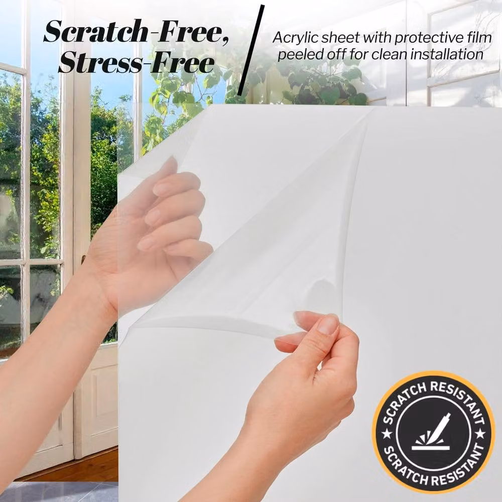 Novecrafto Transparent Clear Acrylic Sheet, 3mm Thick, W: 100 cm, H: 75 cm – 2