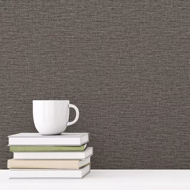 Grandeco Telma Grey Textured Fabric Style Wallpaper
