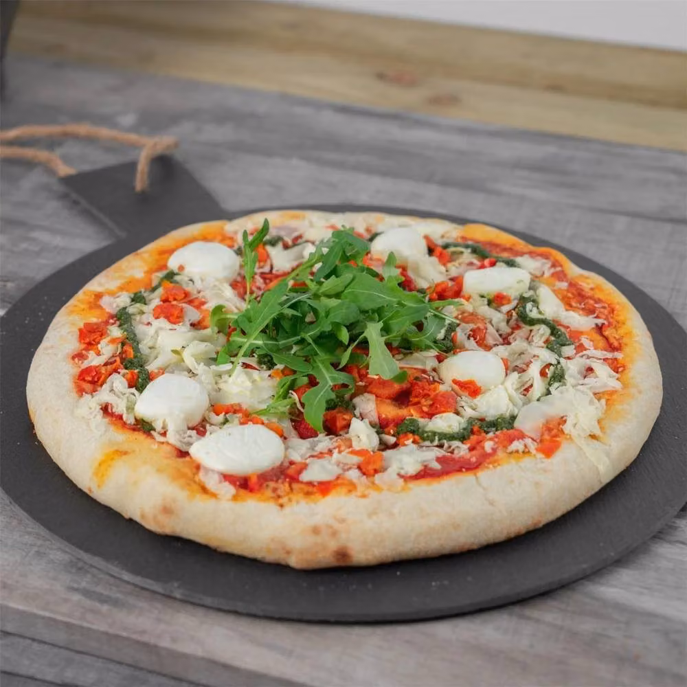 Havendro Round Slate Serving Paddle in Grey, Diameter: 34 cm – 6