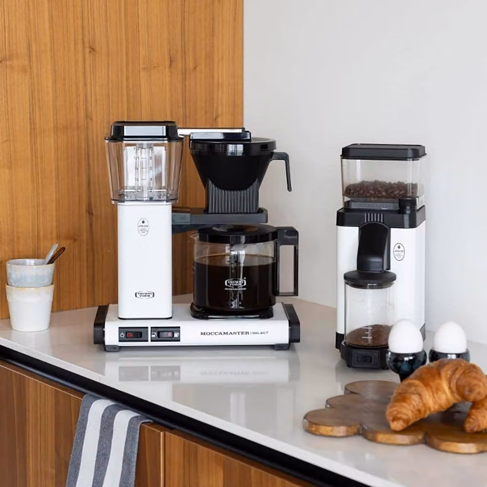 Moccamaster KBG Select Filter Coffee Machine with Glass Jug, White, 1.25 l – 2