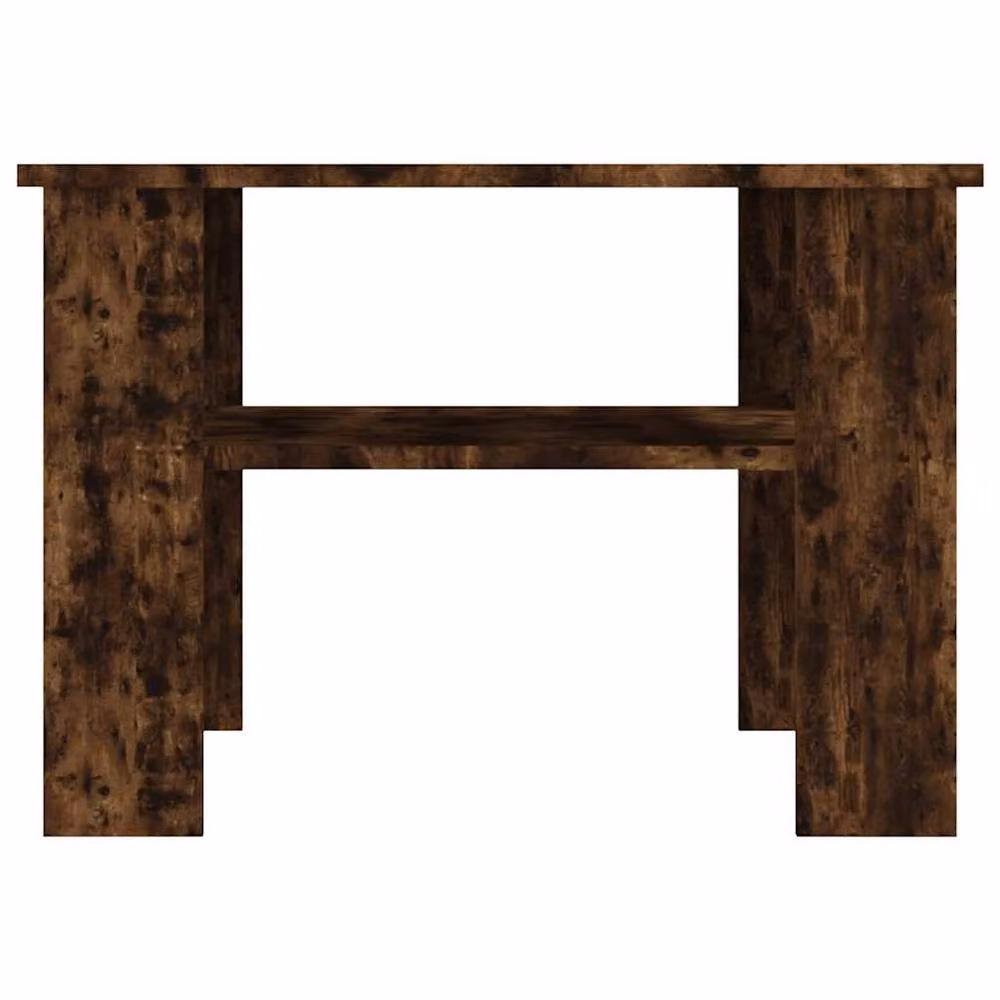 Berkfield Home Smoked Oak Coffee Table in Brown, W/D/H: 60 x 60 x 42 cm – 4