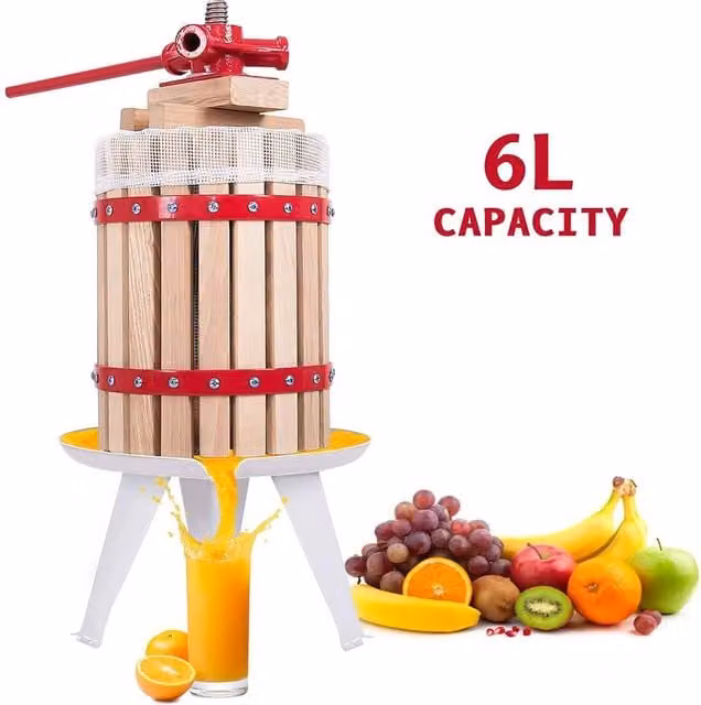 SPETLEK Red Fruit Pressed Wine and Cider Maker, 6 Litre