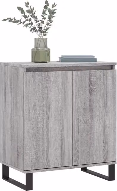 Berkfield Home Grey Sonoma Sideboard in Engineered Wood, W/D/H: 60 x 35 x 70 cm