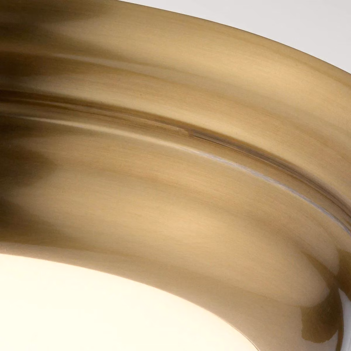 Netlighting Welland 1 Light Mini LED Flush Ceiling Light in Aged Brass – 2
