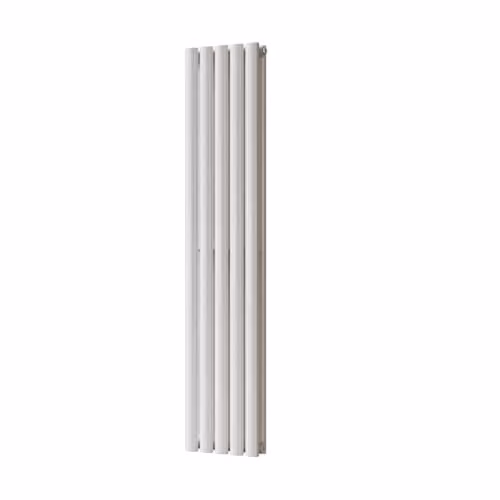 UK Radiators Omeara White Elliptical Tube Vertical Designer Radiator H: 140 cm, W: 29 cm – 2