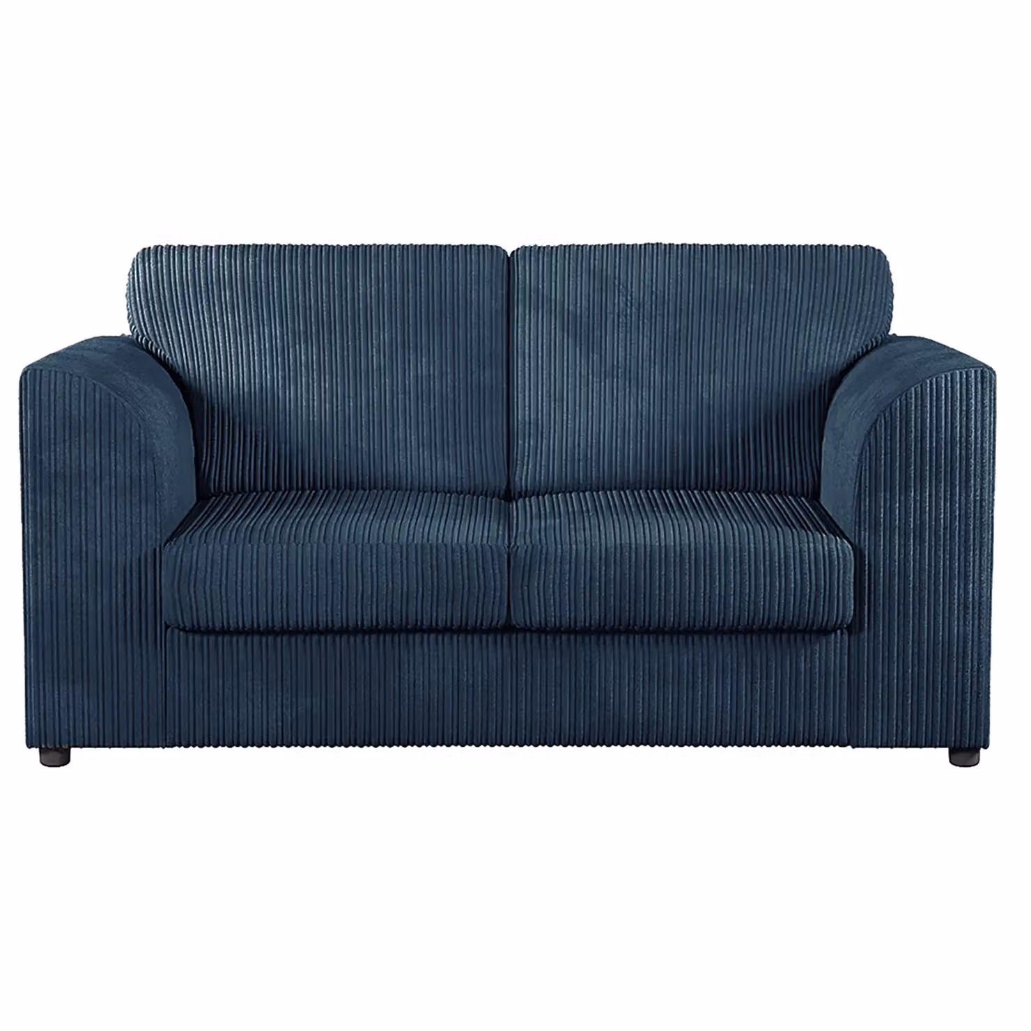 Furnishings For Less UK Luxor Jumbo Cord Fabric 2 Seater Fullback Sofa in Navy Blue – 2