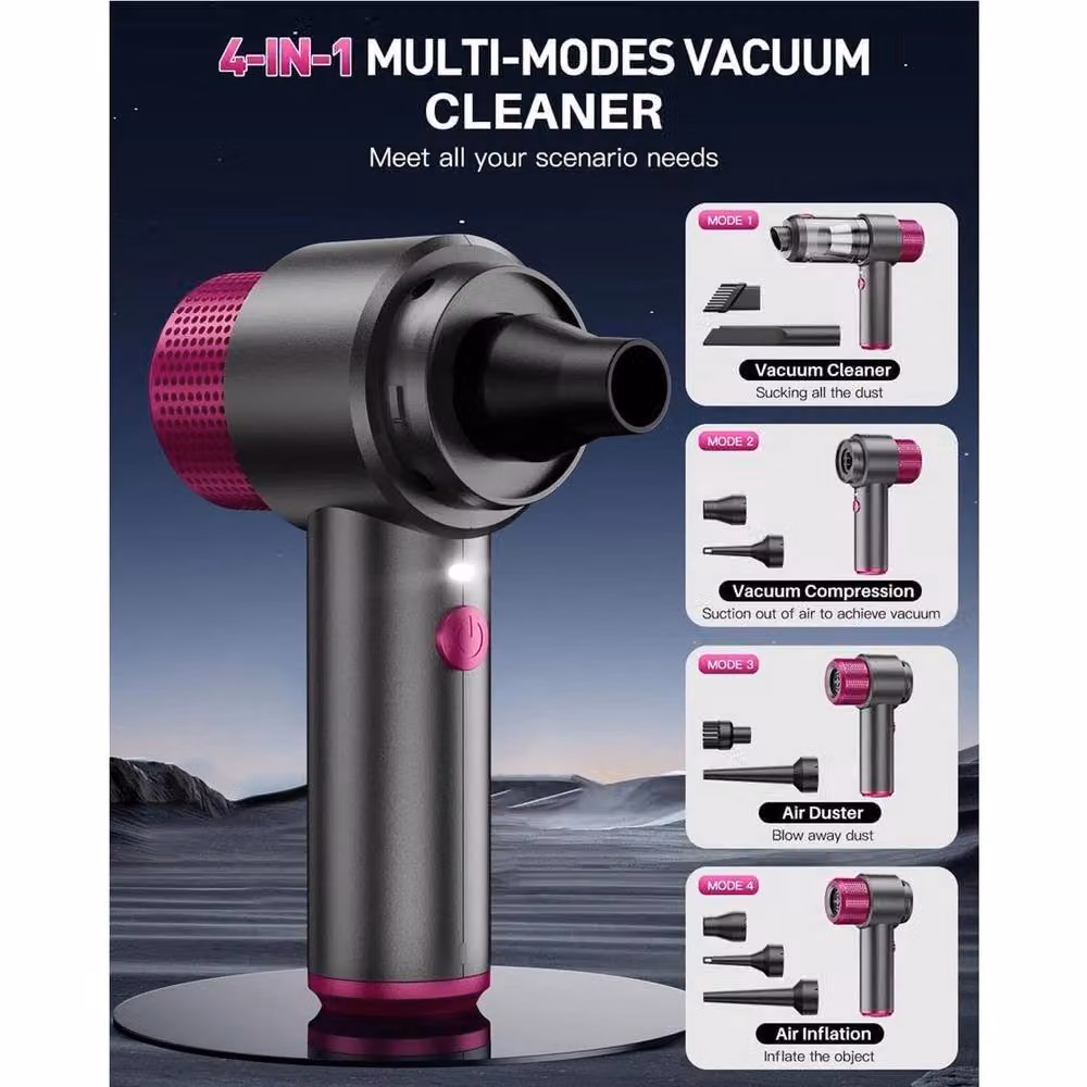 EONLION 8000Pa Cordless Handheld Vacuum with Blow Function in Black, H: 100 cm – 3