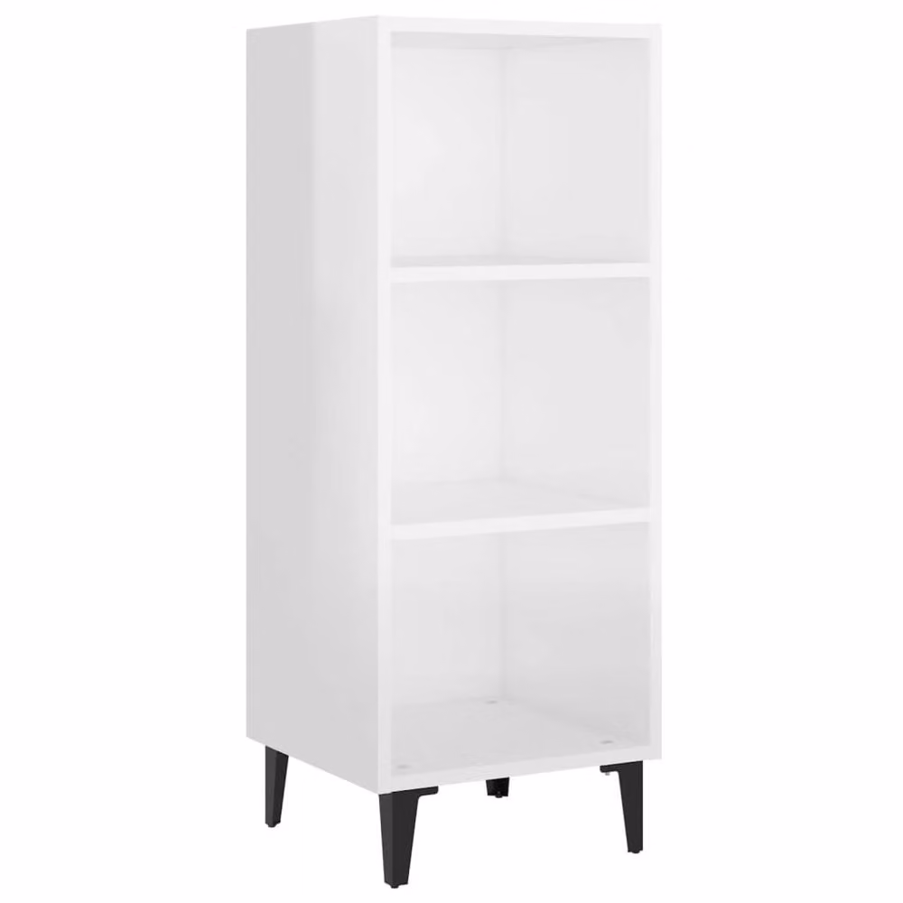 Berkfield Home High Gloss White Modern Sideboard, W/D/H: 34.5 x 32.5 x 90 cm – 2