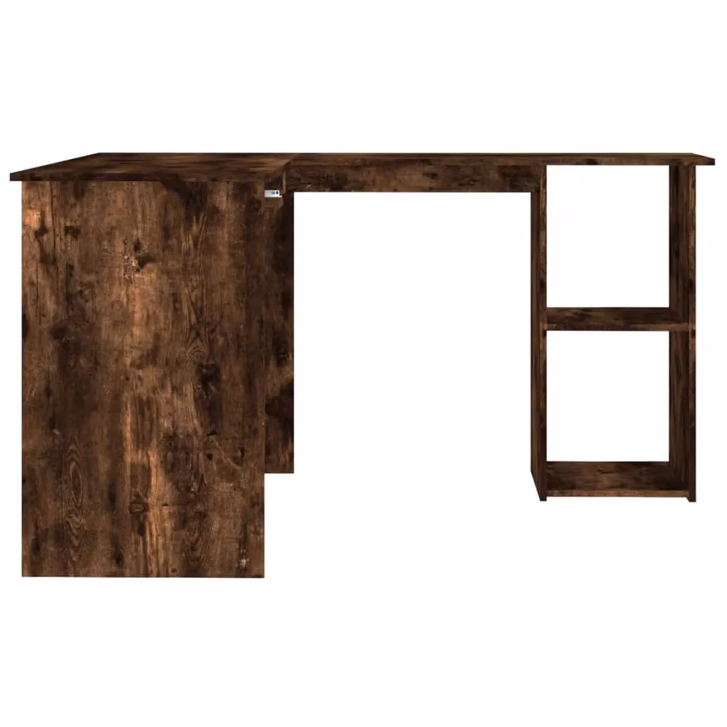 Berkfield Home Modern Corner Desk in Smoked Oak Brown, W/D/H: 120 x 140 x 75 cm – 3