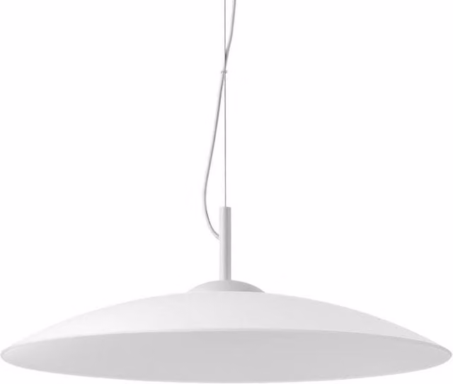 Netlighting Eclipse Dome Pendant Ceiling Light in White with 1x GX53 Socket