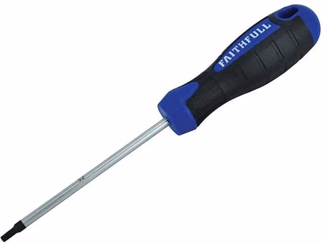Faithfull Star Torx Tip Tx25 Screwdriver, Blue Steel