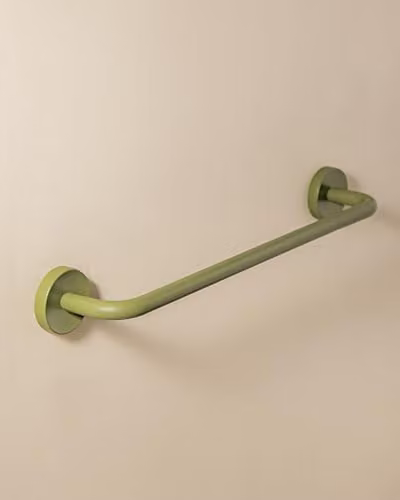 Cosmic Olive Geyser Wall Mounted Towel Rail in Green, Width: 40 cm – 2