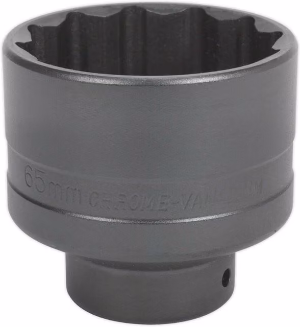 Loops 65mm 12 Point Impact Socket Bit with 3/4 inch Square Drive for Ford Transit Hub Nuts – 1