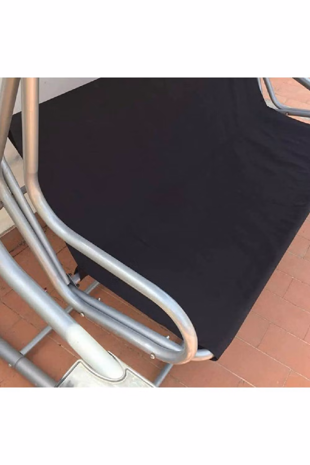 KDMD Replacement Swing Seat Cover in Black Oxford Polyester, W/D/H: 138 x 51 x 51 cm – 4