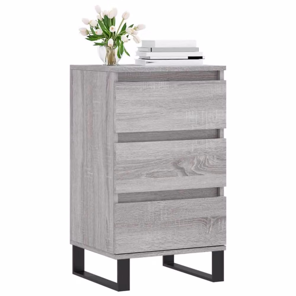 Berkfield Home Grey Sonoma Sideboard in Engineered Wood W/D/H: 40 x 35 x 70 cm – 3