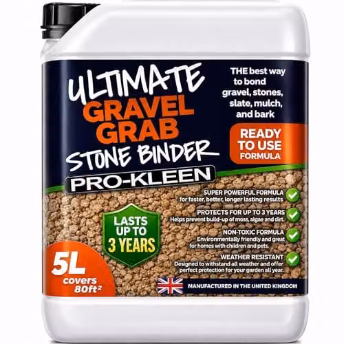ProKleen Ultimate Gravel Grab Stone Glue Binder Spray, 5 l, Transparent – 1