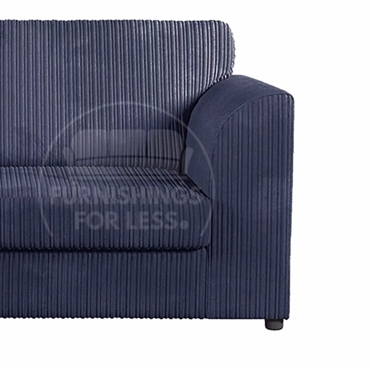Furnishings For Less UK Luxor 5 Seat Left Hand Corner Sofa in Navy Blue Jumbo Cord – 3