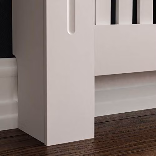Vida Designs Arlington Radiator Cover White - H83 x W111 x D19 cm – 5