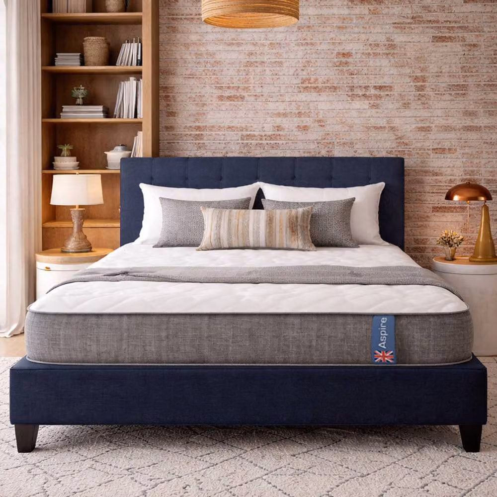 Aspire ComfortRest Pocket 1000 Hybrid Mattress, Medium, Small Single, White, Height: 23 cm – 2