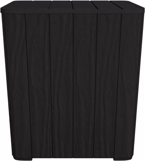 Berkfield Home Garden Table with Removable Lid in Matt Black Polypropylene
