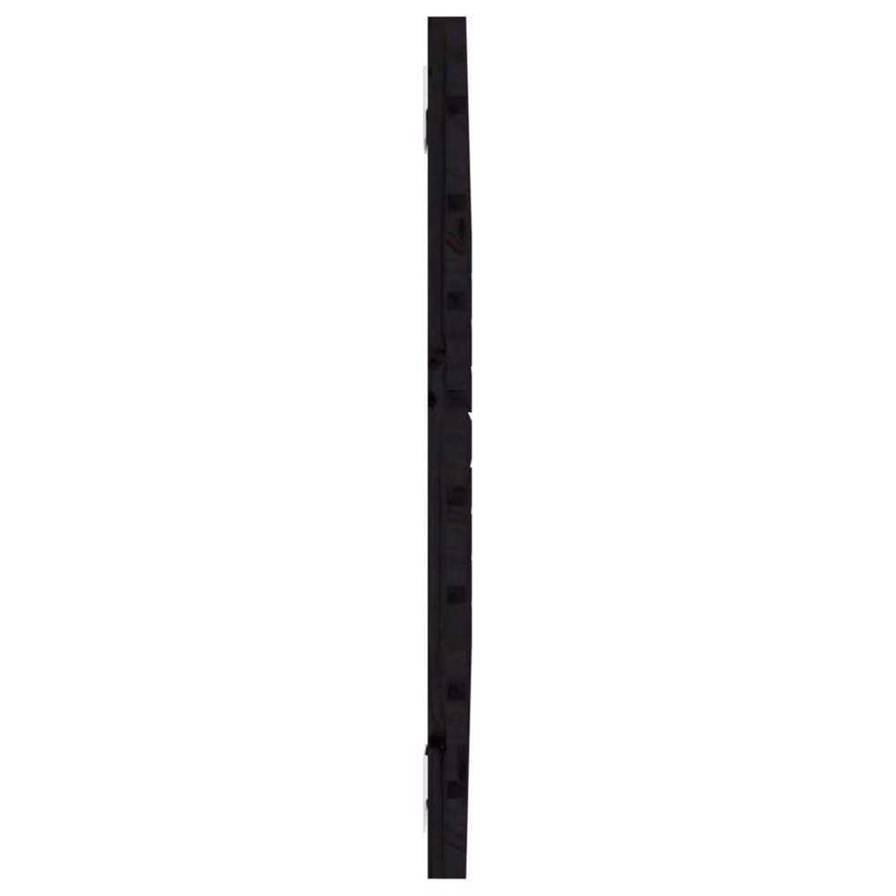 Berkfield Home Black Rustic Solid Pine Wall Mount Headboard W/D/H: 106 x 3 x 63 cm – 4