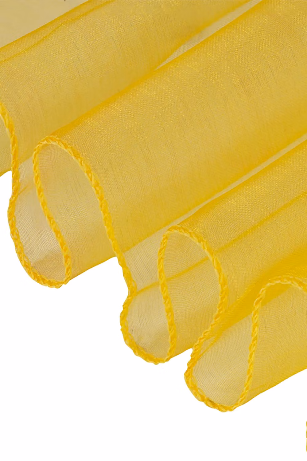 Neel Blue Set of 25 Metallic Gold Organza Sashes for Party Decoration, W: 17 cm, L: 280 cm