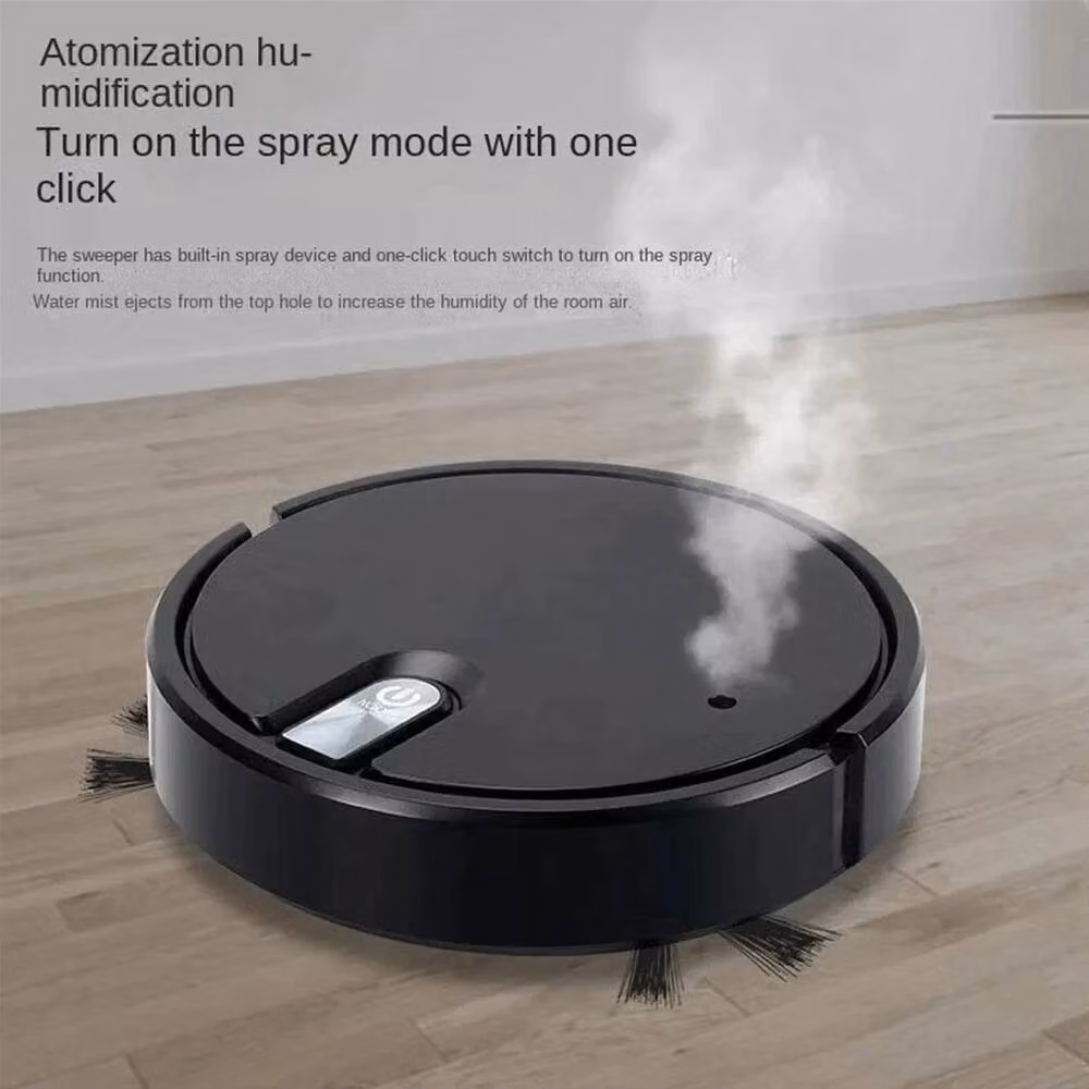 KORVIXA Rechargeable Smart Sweeping Robot Vacuum Cleaner in Black – 3