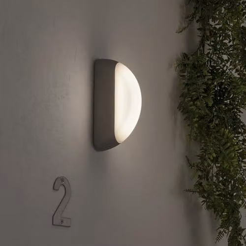 Netlighting Noa LED Outdoor Wall Light in Grey, IP44 Rated – 2