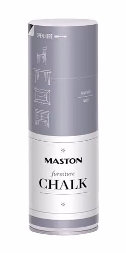 Maston Opaque Chalk Matt Spray Paint for Furniture in Grey, 400 ml