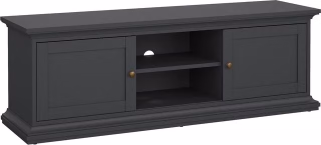 Furniture To Go Paris TV Unit with 2 Frame Doors in Matt Grey
