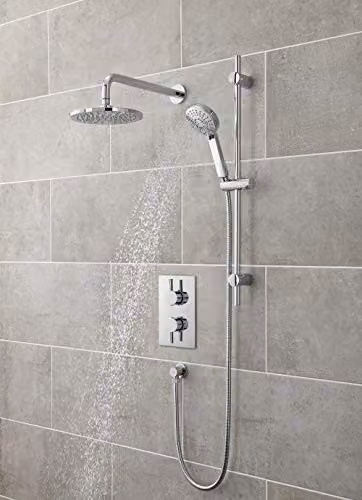 Ultra QUEV52 Quest Thermostatic Twin Valve with Diverter in Chrome – 2
