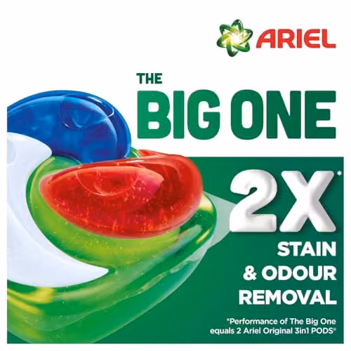 Ariel The Big One Original Laundry Detergent Capsules, 40 Washes – 3