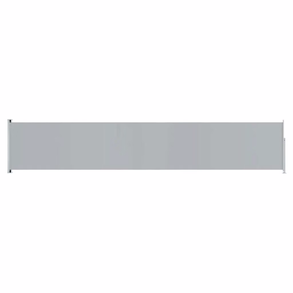 Berkfield Home Patio Retractable Side Awning in Grey, W/H: 117 x 600 cm – 1