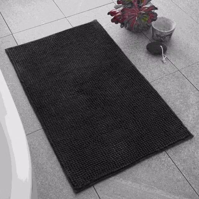 Catherine Lansfield Bobble Bath Mat, Grey, W: 50 cm, D: 80 cm – 1