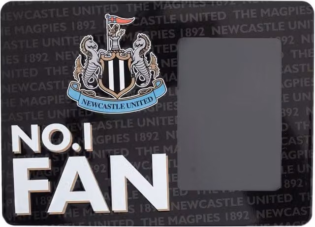 Newcastle United FC No. 1 Fan Rectangular Hanging Frame Sign in Black – 1