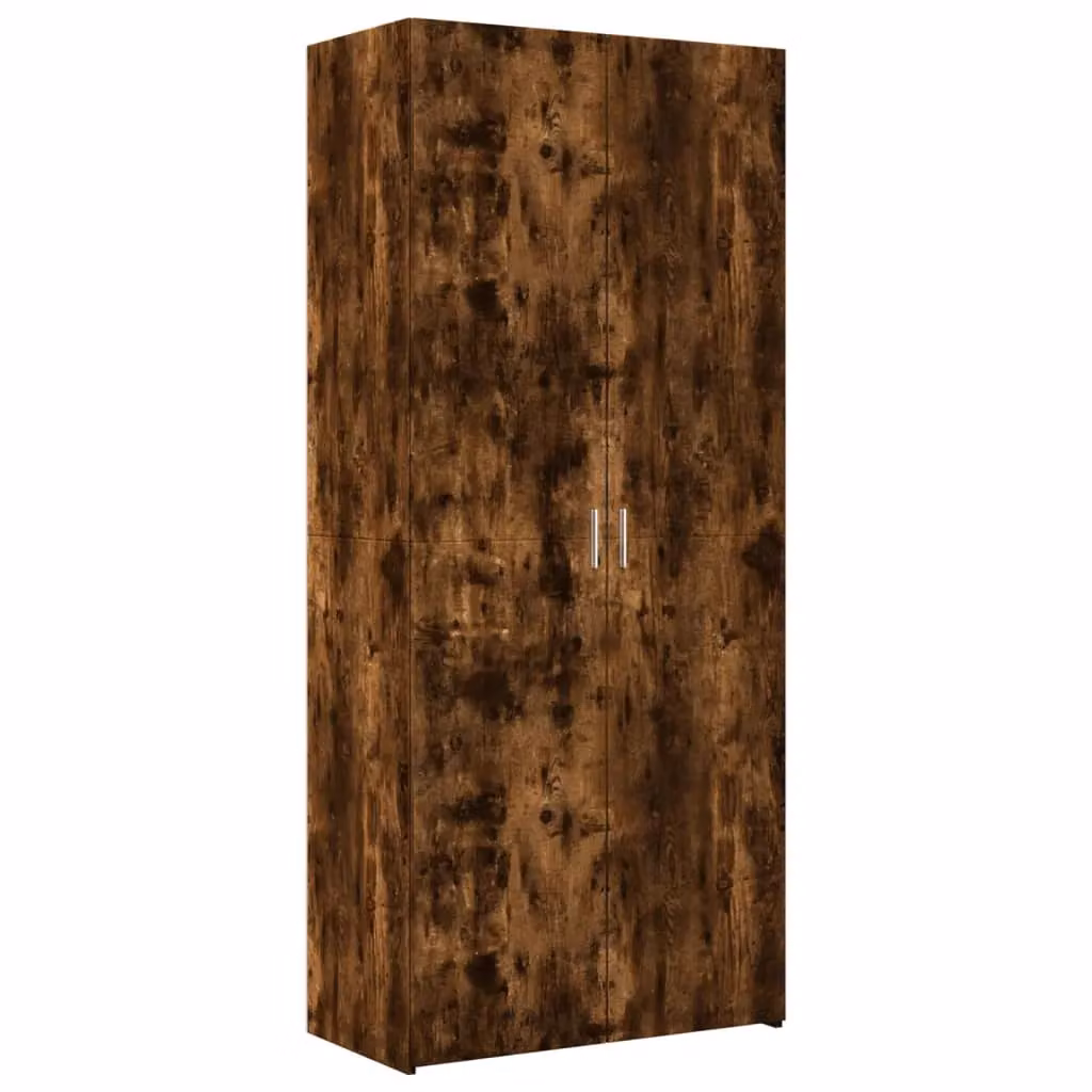 Berkfield Home Smoked Oak Highboard in Brown, W/D/H: 80 x 42.5 x 185 cm – 2