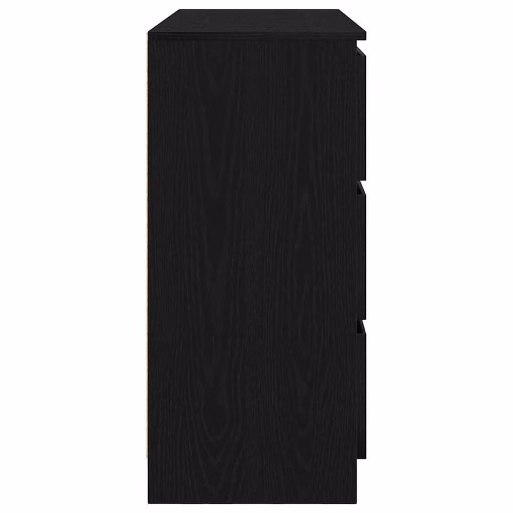 Berkfield Home Black Oak Sideboard, W/D/H: 100 x 35 x 76 cm – 3