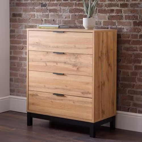 Julian Bowen Bali 4 Drawer Chest in Oak – 1