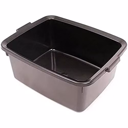 Addis Plastic Butler Large Rectangular Washing Up Bowl, Black, 12.5 Litre – 2