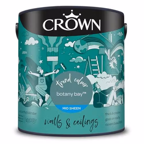 Crown Botany Bay Silk Emulsion Walls and Ceilings Paint, 2.5 l – 1