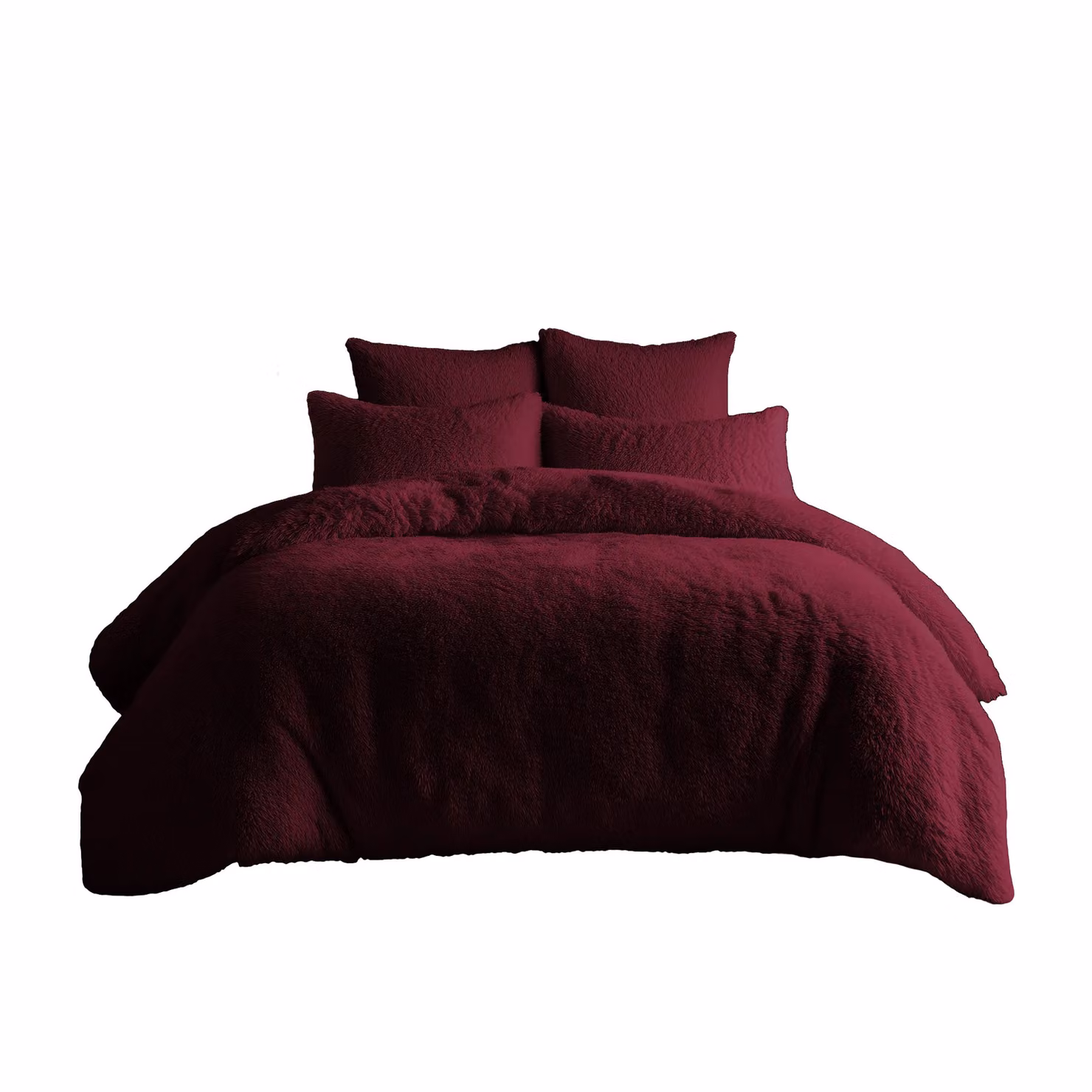 Home Sweet Home UK Teddy Bear Fleece Duvet Cover and Pillowcase Set, Purple, W/D/H: 180 x 200 cm – 2